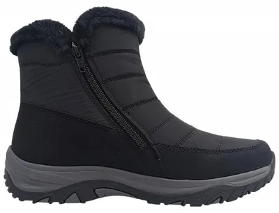 Image de Bottes d'hiver doublées pour femmes Rieker, couleur noire, style décontracté