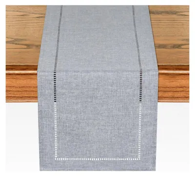 Produktbild von Tischläufer Grau 30x180cm Leinen Modern Boho