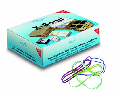 Image de L„ufer X-Band im Karton - 100 g, 150 x 11 mm, bunt sortiert