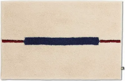 Produktbild von Rhomtuft Badteppich Cable  70x120cm  Farbe  beige/kobalt/cardinal