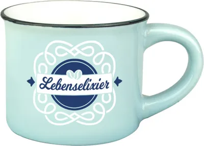 Produktbild von Persönliche Espressotasse Mokkatasse - Lebenselixier