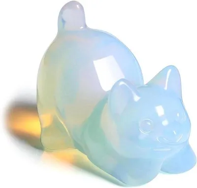 Zdjęcie produktu dla Ozdoba z opalu – ekskluzywny kamień naturalny – symbol szczęścia – 4 x 3,3 cm – opal irlandzki