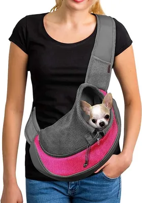 Produktbild von Tragetasche für Hunde – atmungsaktives Netz – reisesichere Tragetasche für Hunde und Katzen – (L)