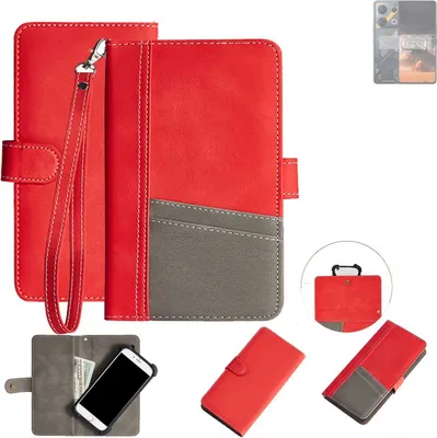 Produktbild von K-S-Trade Handy Schutzhülle für Infinix GT 10 Pro Hülle Portemonnee Brieftasche Klapphülle Kartenfächer Flip Wallet Case Etui