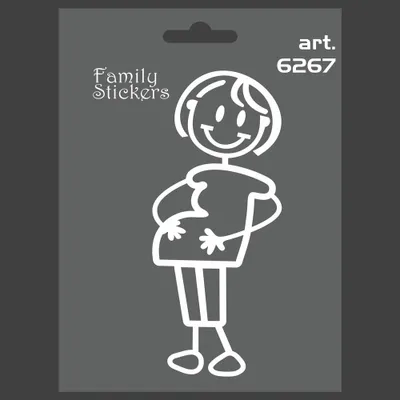 Produktbild von Sticker Aufkleber Family Mama Schwangere