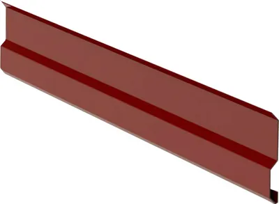 Zdjęcie produktu dla Listwa maskująca RŠ 100, 1 mm, ocynkowana, stalowoczerwona RAL 3009