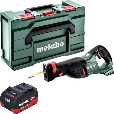 Obrázek produktu pro Metabo SSEP 18 LT akumulátorová přímočará pila 18 V 32 mm + 1x LiHD akumulátor 5,5 Ah + Metabox - bez nabíječky