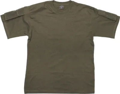Produktbild von MFH US T-Shirt, halbarm, mit Ärmeltaschen, oliv