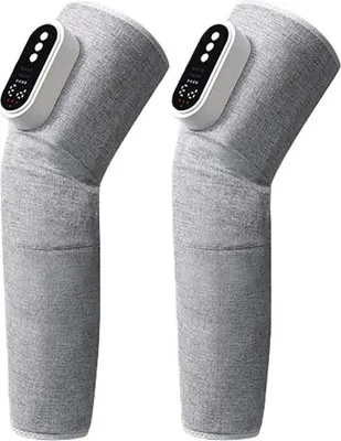 Image de INF Ensemble de masseurs de jambes sans fil - Compression d'air et chaleur Gris