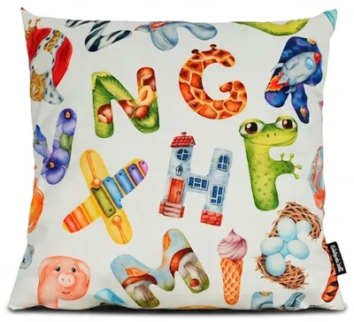 Zdjęcie produktu dla Geronimo | Poduszka dekoracyjna - 45x45 cm - Kolorowa - Zdejmowana poszewka - Można prać w pralce - Nadruk sublimacyjny - Antyalergiczna
