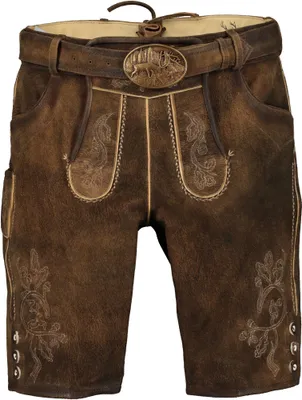 Produktbild von Spieth & Wensky Herren Trachten Lederhose inkl. Gürtel, Mich-Havel (311580-0256), Größe:60, Farbe:tabak/St 238 Holz (5803)