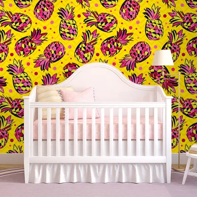 Produktbild von Coloray Fototapete 250x104 cm Latextapete Magicstick - Utensilien Ananas-Früchte auf