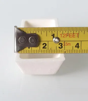 Aluminiumoxid-Tiegel 99,3 % Al2O3, 60x30x15 mm, bis 1650 °C