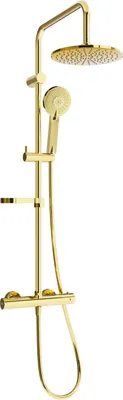 Immagine prodotto di Mexen KX40 set doccia esterno con soffione e miscelatore termostatico, dorato - 771504091-50