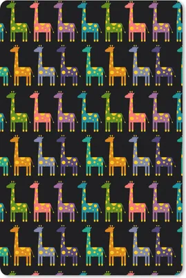 Produktbild von MuchoWow® Mauspad Mousepad Regenbogen - Giraffe - Mädchen - Muster - Kinder 18x27 cm - Mousepads - Maus Mat - Pad - Mausunterlage