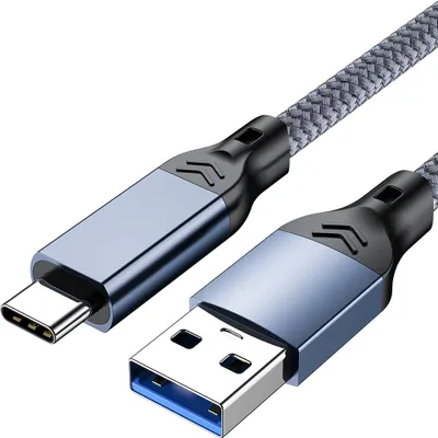 Obrázek produktu pro INF USB 3.2 Type-C Kabel: 10 Gbps Rychlý Přenos Dat a 60 W Rychlé Nabíjení Modrá + šedá 5 m
