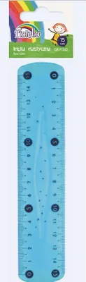 Image de Règle élastique en plastique Fiorello 15 cm