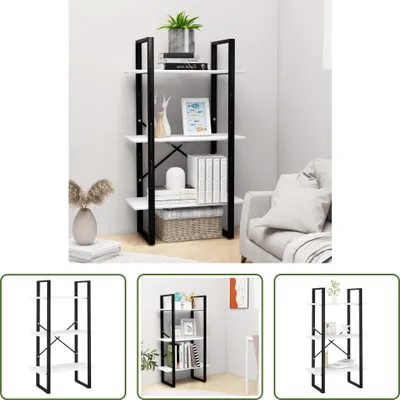 Image de The Living Store Étagère de stockage Blanc 60x30x105 cm Bois composite