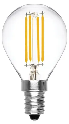 Obrázek produktu pro LED žárovka Alcapower s vláknem G45 Minisphere E14 6 W, 810 lm, 4000 K, neutrální bílá, čirá, energetická třída D, životnost 25 000 hodin
