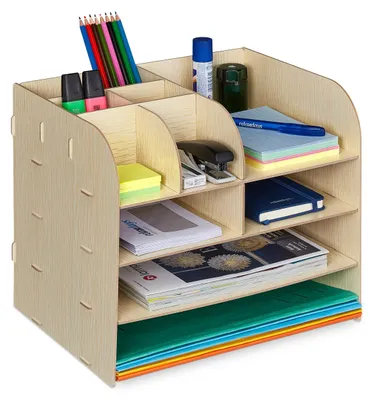 Obrázok produktu pre Organizér na stôl s úložnými priehradkami RD42746, béžová