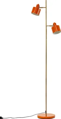 Produktbild von Stehlampe Stehleuchte Standleuchte standlampe Bodenlampe Leseleuchte Innenbeleuchtung Ocean orange, Messing