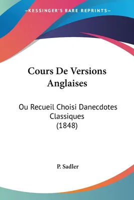 Produktbild von Cours De Versions Anglaises