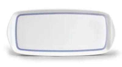 Obrázok produktu pre Thun 1794 Podnos, český porcelán, 35 cm, biela čipka, modrý okraj, Thun