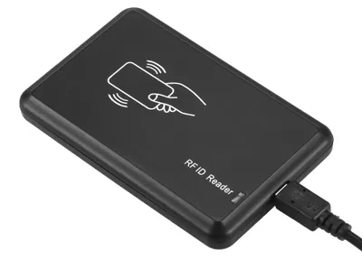 Image de Lecteur de cartes RFID intelligentes de proximité et sans contact USB 125 kHz et 13,56 MHz - Lecteur de cartes de bureau programmable à double fréquence pour MIFARE EM