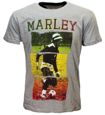 Obrázok produktu pre Tričko s Bobom Marleym hrajúcim futbal – XL