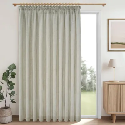 Produktbild von Vorhang halbtransparent Leinenoptik, 225x200 cm, extra breit, für große Fenster