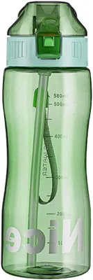 Zdjęcie produktu dla Butelka sportowa - butelka na wodę do użytku na zewnątrz - nawodnienie w podróży - lekka konstrukcja - 580 ml - zielona