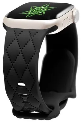 Produktbild von Für Apple Watch: eine ultrastilvolle Silikon-Band mit Schmetterlingsverschluss, für Größen 42/44/45/49 mm.