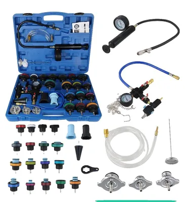 Imagen del producto de Kit de prueba de presión de refrigerante, para detección de fugas, con función de vacío, 28 piezas
