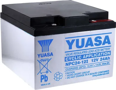 Image de YUASA Batterie au plomb rechargeable NPC24-12I (pour applications cycliques)