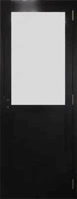 Image de Bloc Porte Athena Noir H204 x L73 cm Côte Tableau P.Droit