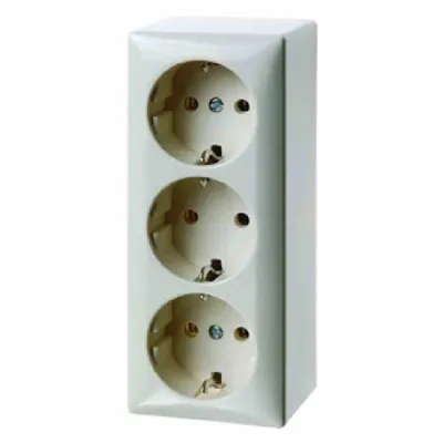 Obrázek produktu pro Berker 4040, Typ F, Bílá, Duroplast, IP20, 250 V, 16 A