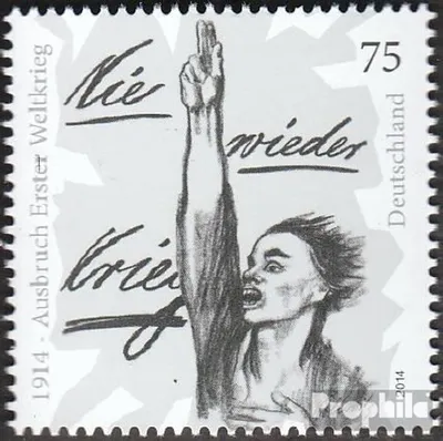 Produktbild von Briefmarken BRD (BR.Deutschland) 2014 Mi 3100 (kompl.Ausg.) postfrisch Beginn des Ersten Weltkrieg