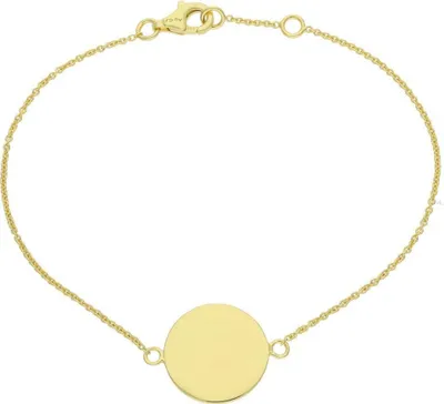Produktbild von Damen Gravurarmband 925 Silber JL10-03-3205 vergoldet 18 cm
