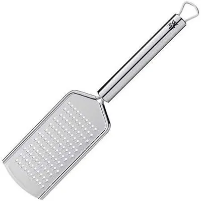 Produktbild von Edelstahl Käsereibe 25 cm fein, Parmesanreibe Zitronenreibe mit ergonomischem Griff, spülmaschinengeeignet, Küchenreibe für Käse Gemüse Gewürze