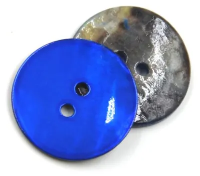 Productafbeelding van Parelmoerenknopen - 10 stuks, 10 mm - Geschikt voor naaien en knutselen - Blauw