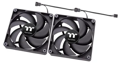 Immagine prodotto di Thermaltake CT140 - Ventola per case - 140 mm - Nero (confezione da 2)