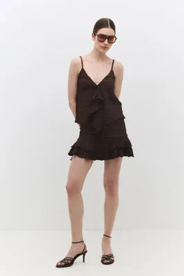 Produktbild von Rüschenminirock, Brown, XS