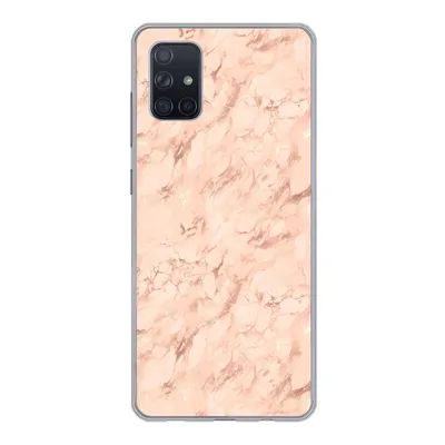 Produktbild von MuchoWow® Handyhülle Schutzhülle Hülle für Samsung Galaxy A71 Marmor - Roségold - Muster - Luxus Silikon Softcase Handy Hülle - Kartenbesitzer