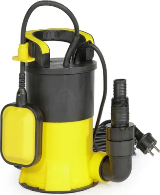 Produktbild von Wiltec Tauchpumpe mit Schwimmer 900 W, flachabsaugende Pumpe bis 1 mm, Tiefbrunnenpumpe 9 m Förderhöhe und 7 m Tiefe, Flachsaugerpumpe für Klarwasser