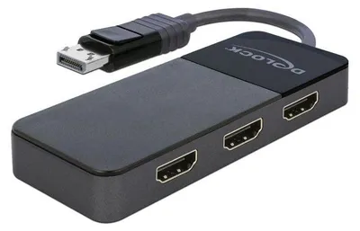 Image de Répartiteur DisplayPort Delock 1x DisplayPort vers 3x HDMI MST