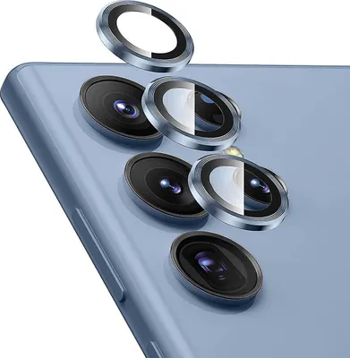 Image de Pour Samsung Galaxy A25 5G : anneau en aluminium pour appareil photo + film en verre trempé H9