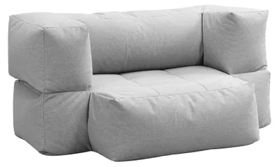 Produktbild von HOME DELUXE Outdoor Sitzsack HEAVEN - Hellgrau - 76 x 152 x 100 cm  | Gartensofa, Outdoor Lounge, Sitz-Garnitur, Couch
