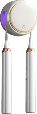 Produktbild von INF Smart UV Zahnbürstensterilisator Halter - Wandmontierte Desinfektionsbox Weiß