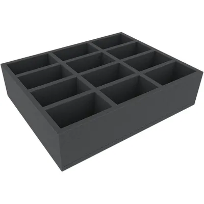 Imagen del producto de Acolchado de espuma con 12 compartimentos para miniaturas y material de juego