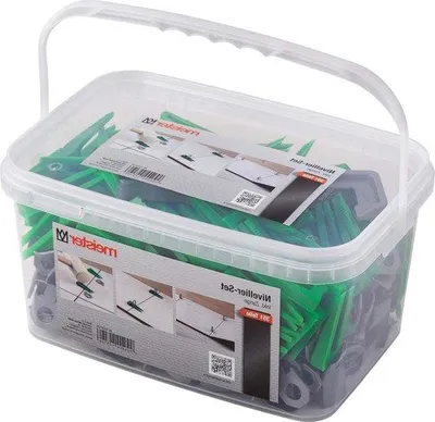 Produktbild von Nivelleringssysteem für Fliesen - 351-teilige Set - Fliesendicke 7-15 mm - mit Zahnhebel